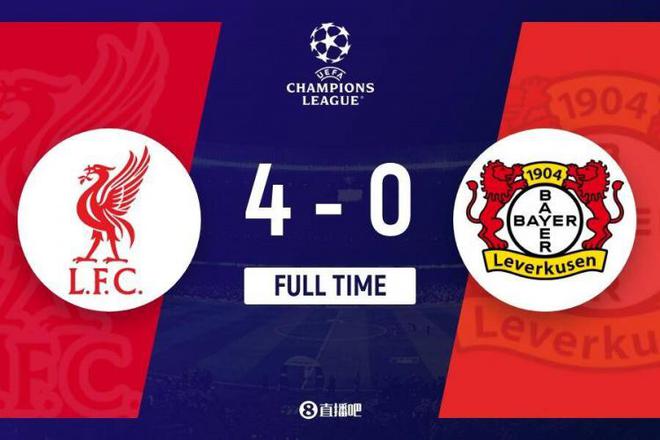 歐冠利物浦四連勝登頂，勒沃庫森零封，迪亞斯戴帽，薩拉赫助攻雙響。
