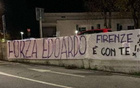 佛羅倫薩球迷醫(yī)院外掛標(biāo)語：博維加油，同在。