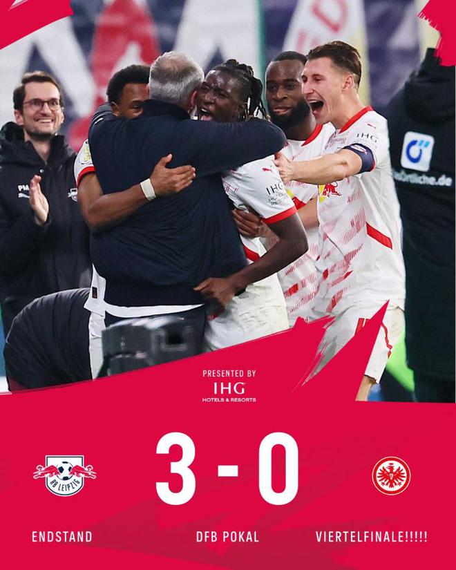 努薩三助攻，萊比錫勝法蘭克福，終結(jié)六連敗。