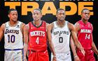 5隊(duì)爭搶，?？怂孤箽w屬未定，美媒交易方案：火箭5換2湖人，湖人7換。
