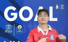 劉超陽泰國聯賽首球，任意球破門