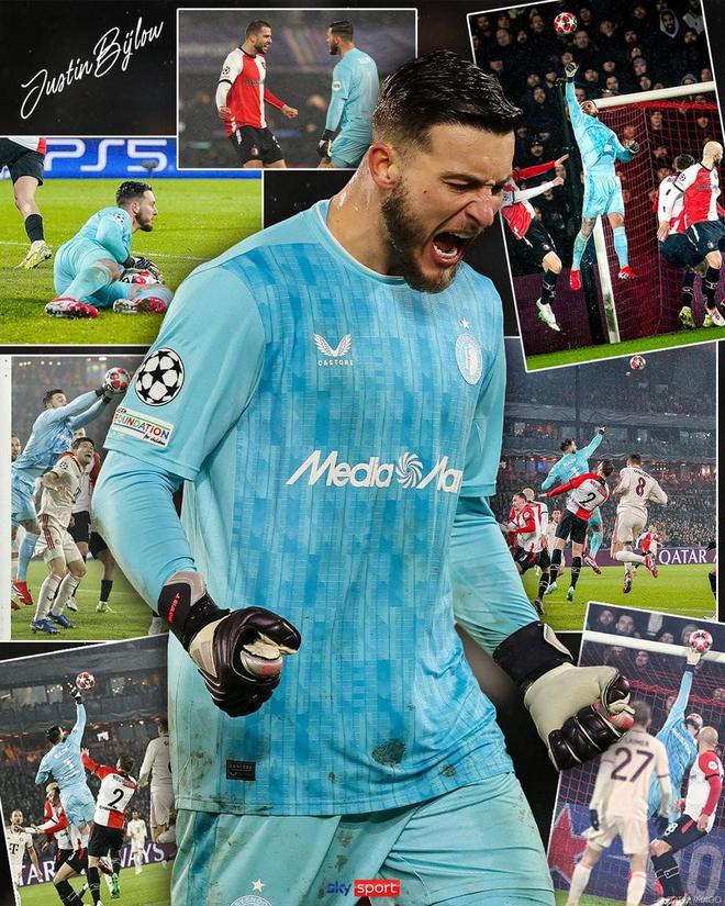 拜洛7撲救當(dāng)選歐冠全場(chǎng)最佳，費(fèi)耶諾德門(mén)神戰(zhàn)拜仁顯神勇