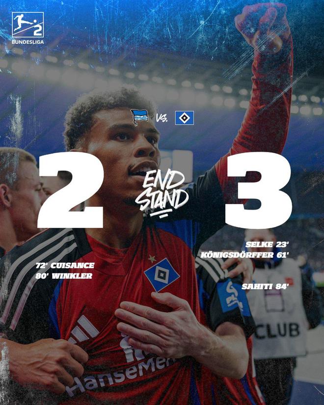 德甲漢堡七連勝居首，凈勝球領(lǐng)先兩倍，對(duì)手需原諒？