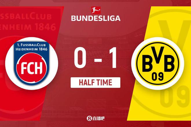 多特半場1-0領(lǐng)先海登海姆，吉拉西破門，安東助攻。