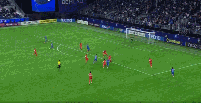 亞冠半場戰(zhàn)報：馬爾科姆助攻，坎塞洛進球，利雅得新月4-0領先。