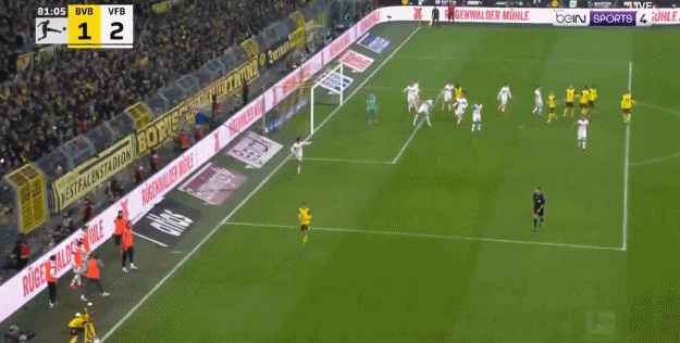 布蘭特破門留懸念，多特1-2負斯圖加特。