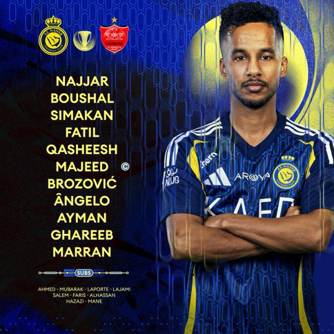 利雅得勝利首發(fā)：B羅、西馬坎，馬內(nèi)、拉波爾特替補(bǔ)出戰(zhàn)亞冠。