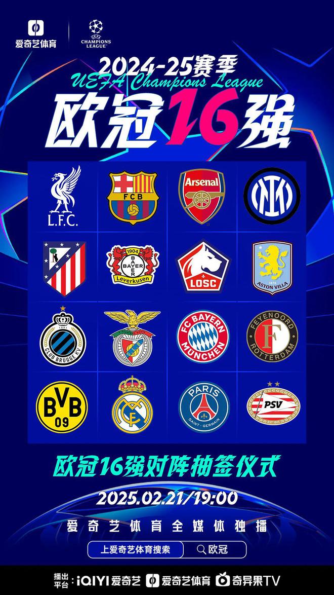 歐冠16強(qiáng)揭曉，馬德里德比待戰(zhàn)，明日抽簽定乾坤。