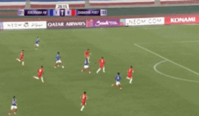 海港30分鐘失兩球，老將失誤，防守難防。