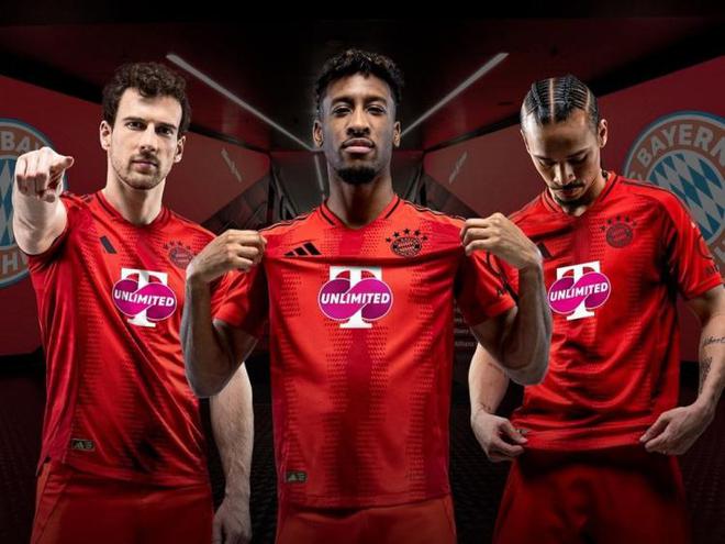 拜仁戰(zhàn)多特穿特版球衣，推廣無限流量套餐