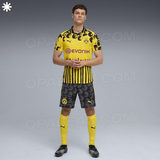 多特世俱杯球衣：黃黑主場，粉紫客場