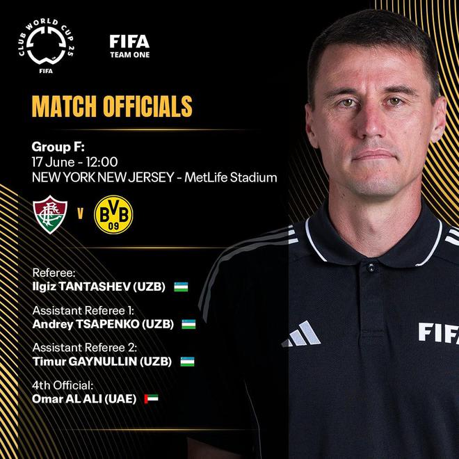 烏茲裁判坦塔舍夫執(zhí)教世俱杯弗魯米嫩塞對決多特